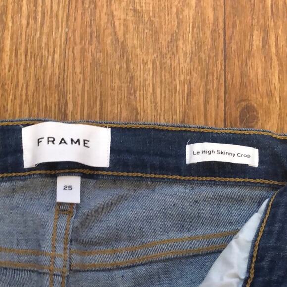 Frame Denim Distressed Le High Skinny Jeans in Hilltop Size 25 - Picture 14 of 14